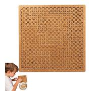Casse-têtes Fractals, Puzzle en Bois avec Cadre, Un véritable Casse-tête ! | Puzzle Labyrinthe irrégulier Unique for Adultes | Défi créatif de pensée inversée et énigme(Style C)