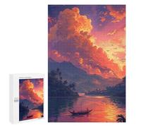 Casse-têtes pour Adolescents 1000 PCS Amazon Sunset Serenity Casse-têtes pour Adolescents Défi Difficile Entraînez Votre Cerveau Et Vos Mains Casse-tête Jeux Familiaux 1000 PCS