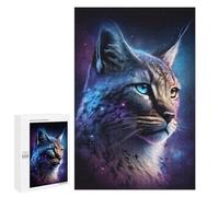 Casse-têtes pour Adolescents 1000 PCS Cosmic Lynx Portrait Print-1 Casse-têtes pour Adolescents Défi Difficile Entraînez Votre Cerveau Et Vos Mains Casse-tête Jeux Familiaux 1000 PCS