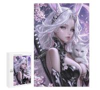 Casse-têtes pour Adolescents 1000 PCS Elegant Bunny Ears Fantasy Artwork Casse-têtes pour Adolescents Défi Difficile Entraînez Votre Cerveau Et Vos Mains Casse-tête Jeux Familiaux 1000 PCS