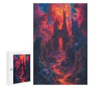 Casse-têtes pour Adolescents 1000 PCS Fiery Abyssal Gateway Casse-têtes pour Adolescents Défi Difficile Entraînez Votre Cerveau Et Vos Mains Casse-tête Jeux Familiaux 1000 PCS