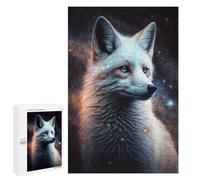 Casse-têtes pour Adolescents 1000 PCS Galactic Fox Portrait Casse-têtes pour Adolescents Défi Difficile Entraînez Votre Cerveau Et Vos Mains Casse-tête Jeux Familiaux 1000 PCS