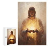 Casse-têtes pour Adolescents 1000 PCS Jesus Holding Light Painting Casse-têtes pour Adolescents Défi Difficile Entraînez Votre Cerveau Et Vos Mains Casse-tête Jeux Familiaux 1000 PCS