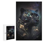 Casse-têtes pour Adolescents 1000 PCS Magical Leopard with Flowers -1 Casse-têtes pour Adolescents Défi Difficile Entraînez Votre Cerveau Et Vos Mains Casse-tête Jeux Familiaux 1000 PCS