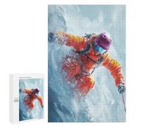 Casse-têtes pour Adolescents 1000 PCS Snowboarder in Action -16 Casse-têtes pour Adolescents Défi Difficile Entraînez Votre Cerveau Et Vos Mains Casse-tête Jeux Familiaux 1000 PCS