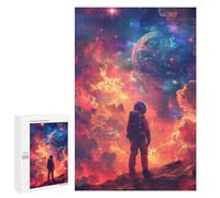 Casse-têtes pour Adolescents 1000 PCS Space Explorer Astronaut on Alien Planet Casse-têtes pour Adolescents Défi Difficile Entraînez Votre Cerveau Et Vos Mains Casse-tête Jeux Familiaux 1000 PCS