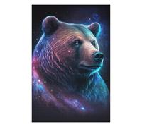 Casse-têtes pour Adolescents 1000pcs(75x50cm) Cosmic Bear Portrait Artwork Casse-têtes pour Adultes - Jeu Manuel - Course De Vitesse - Cadeaux d'anniversaire Et De Noël Uniques 1000pcs(75x50cm)