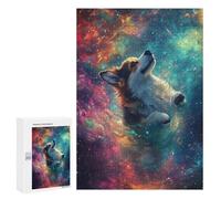 Casse-têtes pour Adolescents 300 PCS Cosmic Corgi Adventure-9 Casse-têtes pour Adolescents Défi Difficile Entraînez Votre Cerveau Et Vos Mains Casse-tête Jeux Familiaux 300 PCS