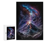 Casse-têtes pour Adolescents 300 PCS Cosmic Mountain Eruption Casse-têtes pour Adolescents Défi Difficile Entraînez Votre Cerveau Et Vos Mains Casse-tête Jeux Familiaux 300 PCS
