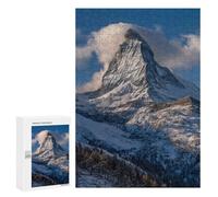 Casse-têtes pour Adolescents 300 PCS Snow-Capped Mountain Peak Casse-têtes pour Adolescents Défi Difficile Entraînez Votre Cerveau Et Vos Mains Casse-tête Jeux Familiaux 300 PCS