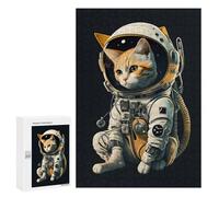 Casse-têtes pour Adolescents 300 PCS Space Cat Adventure -5 Casse-têtes pour Adolescents Défi Difficile Entraînez Votre Cerveau Et Vos Mains Casse-tête Jeux Familiaux 300 PCS