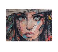 Casse-têtes pour Adolescents 38x26cm/1000pcs Abstract Collage Portrait Artwork Casse-têtes pour Adultes, Jeu De Réflexion, Décoration Parfaite, Jeu Stimulant, Cadeaux 38x26cm/1000pcs