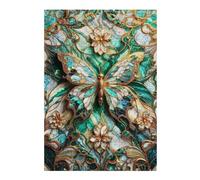 Casse-têtes pour Adolescents 38x26cm/1000pcs Puzzles Jade Butterfly Kintsugi Casse-têtes pour Adultes Jeux De Détente Analyse Et Logique Stimule Le Cerveau 38x26cm/1000pcs