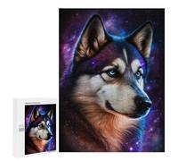 Casse-têtes pour Adolescents 500 PCS Cosmic Wolf Portrait-41 Casse-têtes pour Adolescents Défi Difficile Entraînez Votre Cerveau Et Vos Mains Casse-tête Jeux Familiaux 500 PCS