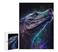 Casse-têtes pour Adolescents 500 PCS Galactic Crocodile Art Print-6 Casse-têtes pour Adolescents Défi Difficile Entraînez Votre Cerveau Et Vos Mains Casse-tête Jeux Familiaux 500 PCS