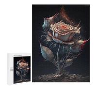 Casse-têtes pour Adolescents 500 PCS Glowing Rose Fantasy Artwork Casse-têtes pour Adolescents Défi Difficile Entraînez Votre Cerveau Et Vos Mains Casse-tête Jeux Familiaux 500 PCS