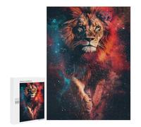 Casse-têtes pour Adolescents 500 PCS Lion Galaxy Art Print-1 Casse-têtes pour Adolescents Défi Difficile Entraînez Votre Cerveau Et Vos Mains Casse-tête Jeux Familiaux 500 PCS