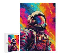 Casse-têtes pour Adolescents 500 PCS Vibrant Astronaut Artwork Casse-têtes pour Adolescents Défi Difficile Entraînez Votre Cerveau Et Vos Mains Casse-tête Jeux Familiaux 500 PCS