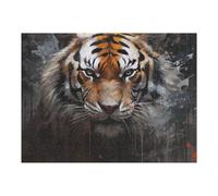 Casse-têtes pour Adolescents 52x38cm/1000pcs Abstract Tiger Portrait Artwork Casse-têtes pour Adultes, Jeu De Réflexion, Décoration Parfaite, Jeu Stimulant, Cadeaux 52x38cm/1000pcs