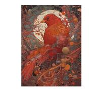 Casse-têtes pour Adolescents 52x38cm/1000pcs Phoenix Amidst The Flames Casse-têtes pour Adultes Jeu De Réflexion Découpage De Précision Activités Amusantes À La Maison, 52x38cm/1000pcs