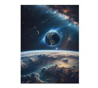 Casse-têtes pour Adolescents 52x38cm/1000pcs Planet Earth from Space Casse-têtes pour Adultes, Jeu De Réflexion, Décoration Parfaite, Jeu Stimulant, Cadeaux 52x38cm/1000pcs