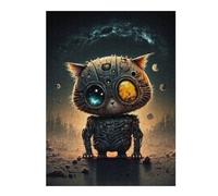 Casse-têtes pour Adolescents 52x38cm/1000pcs Puzzles Steampunk Cat in Space-5 Casse-têtes pour Adultes Jeux De Détente Analyse Et Logique Stimule Le Cerveau 52x38cm/1000pcs