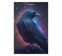 Casse-têtes pour Adolescents 75x50cm/1000pcs Galactic Raven Majesty Casse-têtes pour Adultes Jeu De Réflexion Découpage De Précision Activités Amusantes À La Maison, 75x50cm/1000pcs