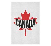 Casse-têtes pour Adolescents 75x50cm/1000pcs Puzzles Canada Maple Leaf Logo Casse-têtes pour Adultes Jeux De Détente Analyse Et Logique Stimule Le Cerveau 75x50cm/1000pcs