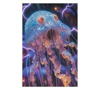 Casse-têtes pour Adolescents 75x50cm/1000pcs Puzzles Jellyfish Lightning Casse-têtes pour Adultes Jeux De Détente Analyse Et Logique Stimule Le Cerveau 75x50cm/1000pcs