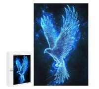 Casse-têtes pour Adultes 1000 PCS Blue Fire Eagle Casse-têtes pour Adultes : Un Jeu Pratique, Amusant Et Humoristique ! Idée Cadeau pour Noël Ou Un Anniversaire 1000 PCS