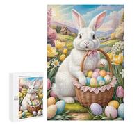 Casse-têtes pour Adultes 1000 PCS Casse-têtes A Vibrant Easter Card in Soft Pastel Tones with Accents of Gold and Pastel Pink. in The Ce Casse-têtes pour Adultes Jeu De Réflexion Idée Cadeau Parfaite