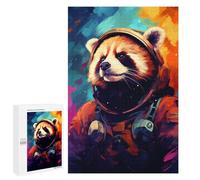 Casse-têtes pour Adultes 1000 PCS Cosmic Red Panda Explorer-3 Casse-têtes pour Adolescents : Améliore La Mémoire, Stimulant Et Amusant pour Toute La Famille 1000 PCS