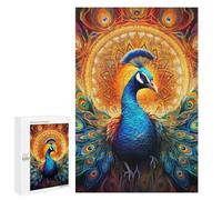 Casse-têtes pour Adultes 1000 PCS Magical Peacock Artwork -2 Casse-têtes pour Adultes - Jeu De Réflexion - Décoration Parfaite - Cadeaux d'anniversaire Et De Noël Uniques 1000 PCS