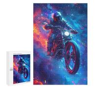 Casse-têtes pour Adultes 1000 PCS Motorcycle Rider in Action -1 Casse-têtes pour Adolescents : Améliore La Mémoire, Stimulant Et Amusant pour Toute La Famille 1000 PCS