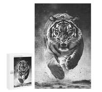 Casse-têtes pour Adultes 1000 PCS Powerful Tiger Running Casse-têtes pour Adolescents : Améliore La Mémoire, Stimulant Et Amusant pour Toute La Famille 1000 PCS