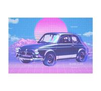 Casse-têtes pour Adultes 1000pcs(75x50cm) Retro Pop Car Casse-têtes pour Adolescents Jeu De Réflexion Défi Difficile Activités Amusantes À La Maison 1000pcs(75x50cm)