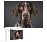Casse-têtes pour Adultes 300 PCS German Shorthaired Pointer Casse-têtes pour Adultes - Jeu De Réflexion - Décoration Parfaite - Cadeaux d'anniversaire Et De Noël Uniques 300 PCS