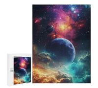 Casse-têtes pour Adultes 500 PCS Cosmic Nebula Galaxy-6 Casse-têtes pour Adolescents : Améliore La Mémoire, Stimulant Et Amusant pour Toute La Famille 500 PCS