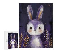 Casse-têtes pour Adultes 500 PCS Cute Magical Bunny Artwork Casse-têtes pour Adultes : Un Jeu Pratique, Amusant Et Humoristique ! Idée Cadeau pour Noël Ou Un Anniversaire 500 PCS