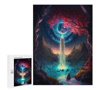 Casse-têtes pour Adultes 500 PCS Enchanted Celestial Falls Casse-têtes pour Adolescents : Améliore La Mémoire, Stimulant Et Amusant pour Toute La Famille 500 PCS