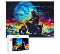 Casse-têtes pour Adultes 500 PCS Motorcycle Odyssey in Space Casse-têtes pour Adultes - Jeu De Réflexion - Décoration Parfaite - Cadeaux d'anniversaire Et De Noël Uniques 500 PCS