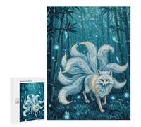 Casse-têtes pour Adultes 500 PCS Nine-Tailed Fox in Bamboo Forest Casse-têtes pour Adultes : Un Jeu Pratique, Amusant Et Humoristique ! Idée Cadeau pour Noël Ou Un Anniversaire 500 PCS