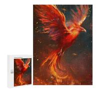 Casse-têtes pour Adultes 500 PCS Phoenix Rising Firebird Artwork -8 Casse-têtes pour Adolescents : Améliore La Mémoire, Stimulant Et Amusant pour Toute La Famille 500 PCS
