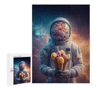 Casse-têtes pour Adultes 500 PCS Space Ice Cream Adventure Casse-têtes pour Adolescents : Améliore La Mémoire, Stimulant Et Amusant pour Toute La Famille 500 PCS