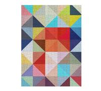 Casse-têtes pour Adultes 52x38cm/1000pcs Colored Triangles E Casse-têtes pour Adultes, Jeu De Réflexion pour Améliorer La Mémoire, Activités Amusantes À Faire À La Maison, 52x38cm/1000pcs