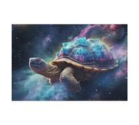 Casse-têtes pour Adultes 75x50cm/1000pcs Casse-têtes Galactic Turtle Cosmic Journey Casse-têtes pour Adultes, Jeu De Réflexion, Cadeau d'anniversaire, Cadeaux d'anniversaire Uniques 75x50cm/1000pcs