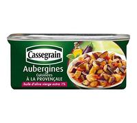 Cassegrain Aubergines Confites à la Provençale à l'Huile d'Olive Vierge-Extra 185g (lot de 5)