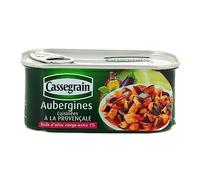 CASSEGRAIN - Aubergines Confites, Saveur Méditerranéenne, Préparation Artisanale, 185g - Lot De 4