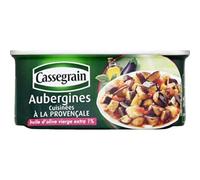 Cassegrain Aubergines cuisinées à la provençale - La boîte de 185g