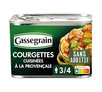 CASSEGRAIN Courgettes cuisinées à la provençale 660g - Idéal pour un repas du soir simple et savoureux - Lot de 3